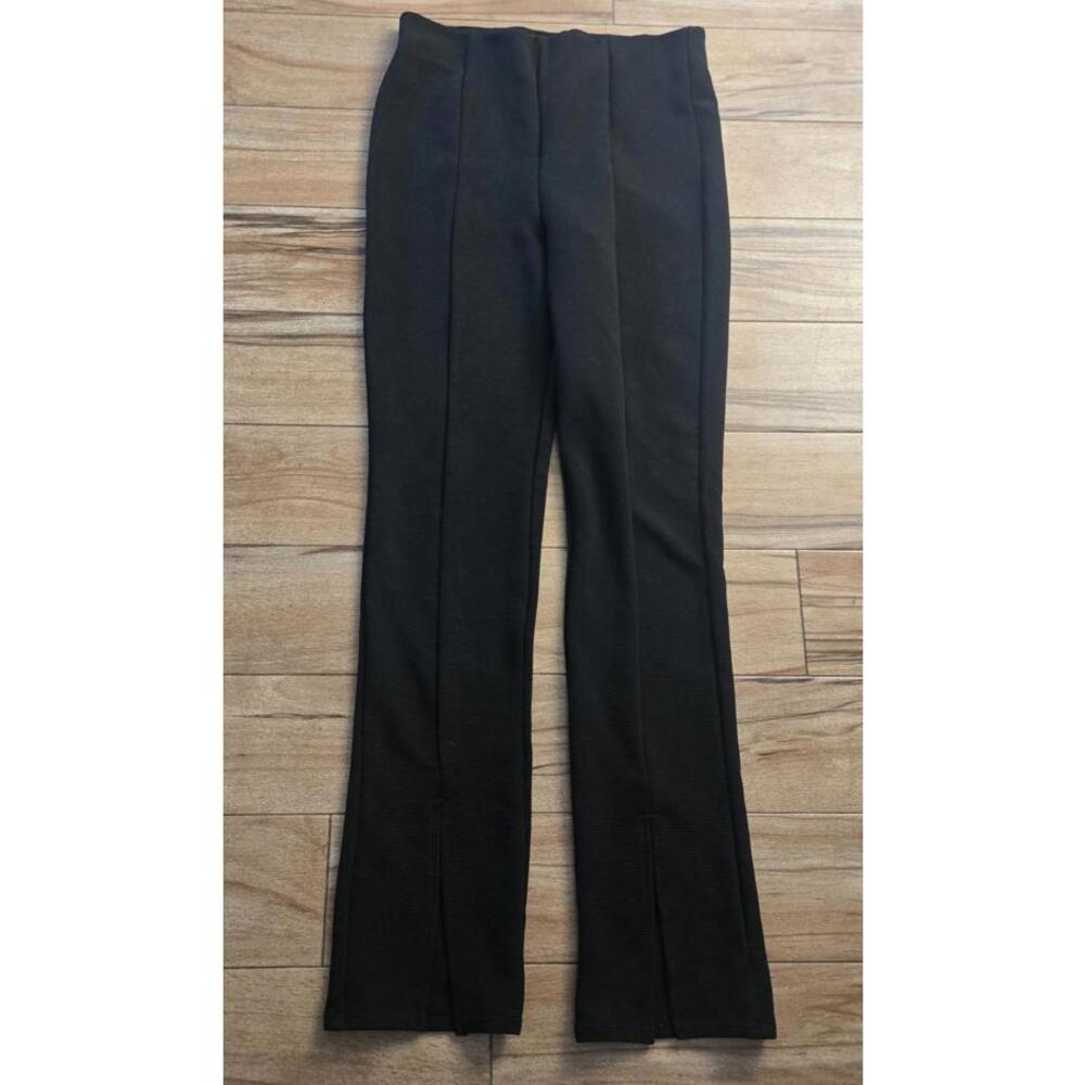 H&M Women's‎ Pants High Waist Black Flare Legs Pockets size Medium
